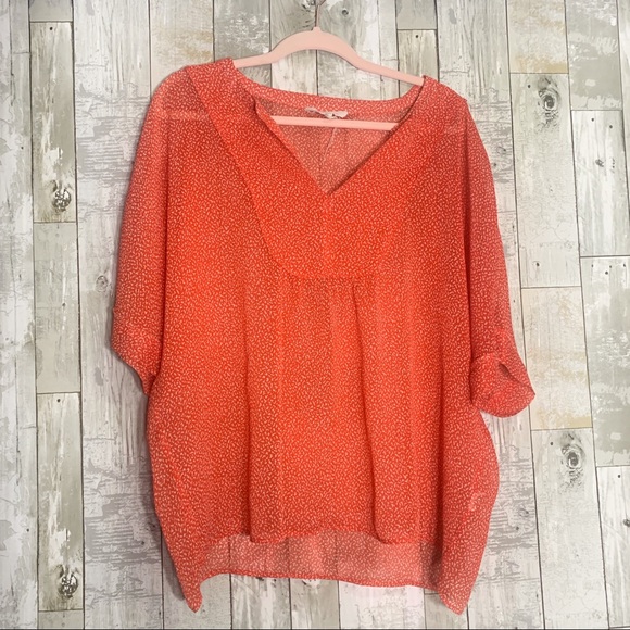 Two by Vince Camuto Tops - 🧁 Two By Vince Camuto | Coral Sheer Blouse